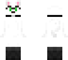 white cat with socks