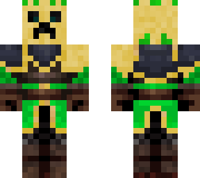 creeper king in crowned helmet. this time in green!!f inspired by markedvtcc)