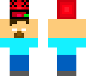 herobrine con mi cabeza 2