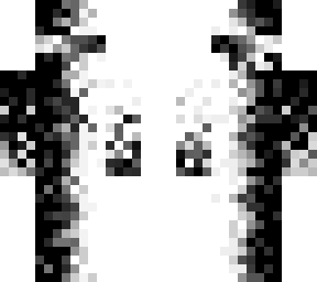 white-black gradient with blindfold