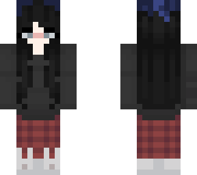 blue hair pjs girl