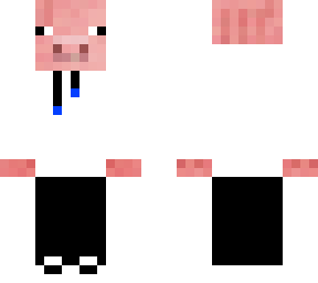 pig whit a shirt