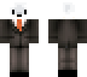 polar fox in a suit
