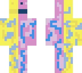yellowbluepink man