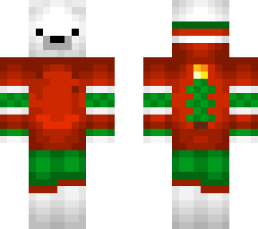 christmas polar bear