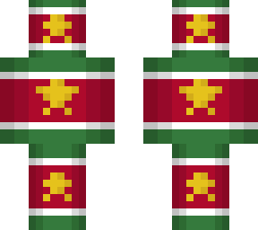 hombre skin bandera de surinam