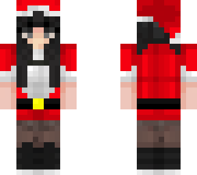 minecraft girl skin (christmas version)