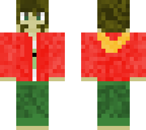 mustache man in red coat