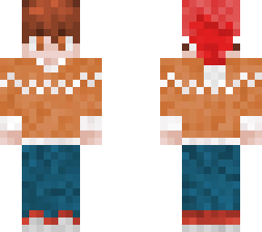 orange christmas jumper