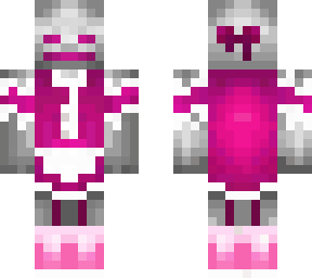 skeleton maid (pink)