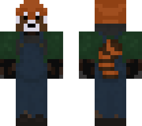 red panda overalls