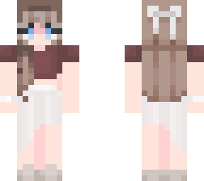 a girl with brown hair