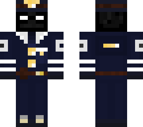 enderman with police uniform (navy color)