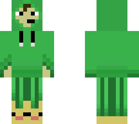 green hoodie & pajama pants