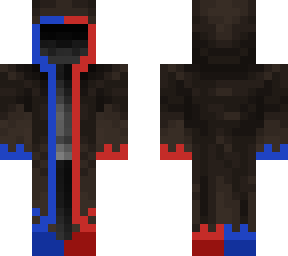 mysterious figure red and blue rneon recolor