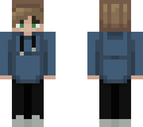 blue hoodie