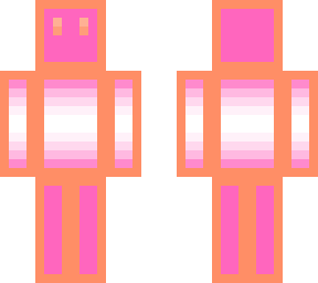 magenta/white gradient with peach outline