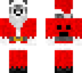 red disguised as santa
