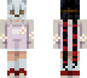 snow leopard mask, black hair ver.