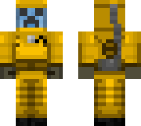 creeper in hazmat suit