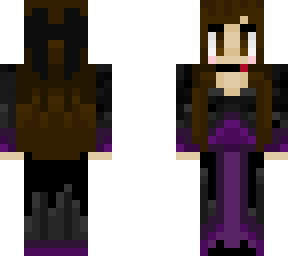 gothic purple gown