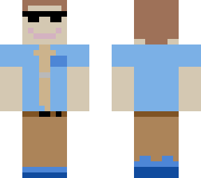 blue shirt guy