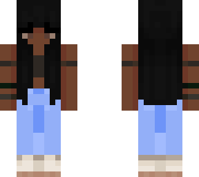 my crush as a minecraft skin (jeans & dark shirt version)