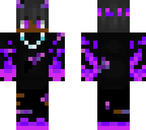 black and purple fire