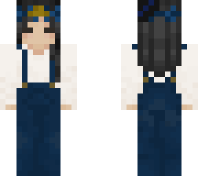 blue overall witch