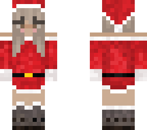 christmas santa girl brown eyed version