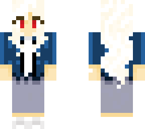 white haired character