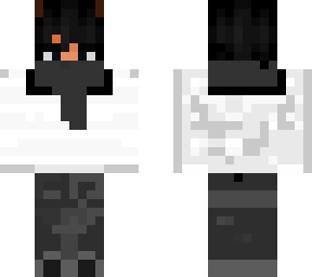 cool boy in wight and black