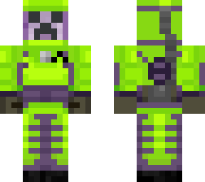 green hazmat suit