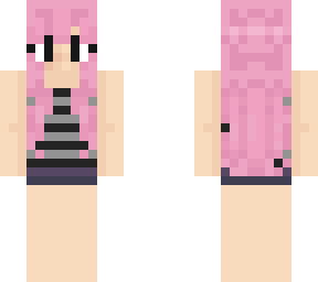 purple haired girl with striped clothing (wip)