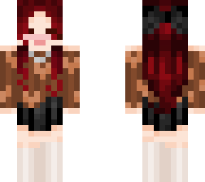 redhead with heart sweater