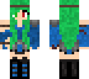 viking female green girl