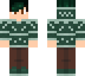 2024 xmas hoodie (green hair)