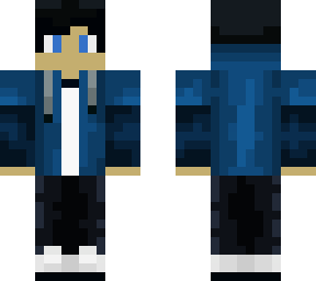 blue hoodie
