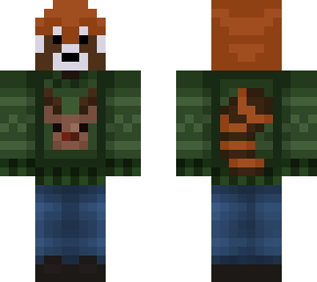 red panda xmas jumper