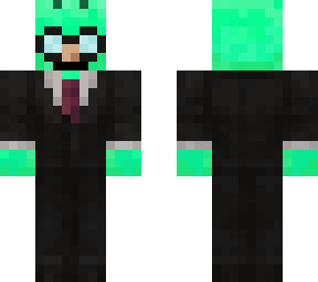 alien with suit and disguise glasses