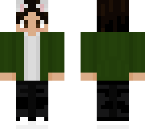 christian's green skin with cat ears