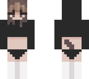 cute girl with hoody and tail