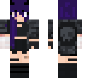fille demon violet