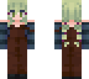 pale green gardener girl