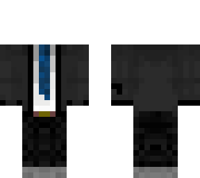 suit (blue tie)