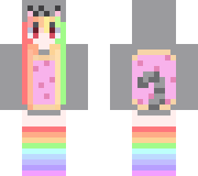 nyan cat raimbow girl