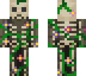 skeleton flower girly