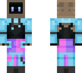 computer head tech girl
