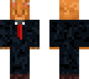orange cat in a suit