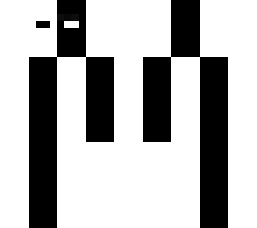 black and white